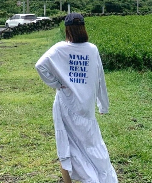 Dalfwin（ダールフィン）の「WOMANティアードロング丈ワンピース（ワンピース・レディース・グレー系その他/ネイビー/ブラック系その他2/グレー系その他2・FREE）」の19枚目の写真