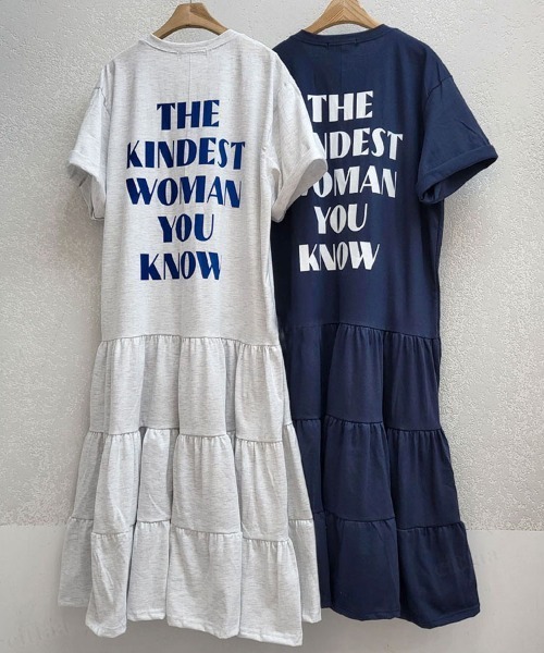 Dalfwin（ダールフィン）の「WOMANティアードロング丈ワンピース（ワンピース・レディース・グレー系その他/ネイビー/ブラック系その他2/グレー系その他2・FREE）」の15枚目の写真