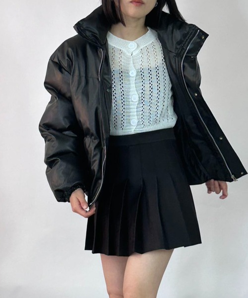 MANGROVE(マングローブ)の「クロップドカーディガン(Tシャツ/カットソー・レディース・ホワイト/ブラック/ブラウン・FREE)」の8枚目の写真