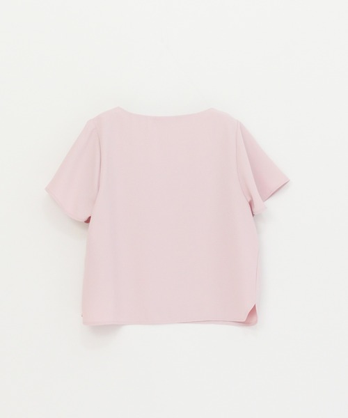 TRUDEA(トルディア)の「ソフトVネックブラウス(シャツ/ブラウス・レディース・ホワイト/ベージュ/ネイビー/ピンク/ラベンダー・SMALL/MEDIUM/LARGE)」の10枚目の写真