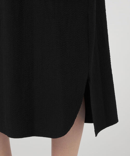 トゥモローランド　デプレ　シルク　バンドカラーワンピース　秋物　試着のみ TOMORROWLAND （トゥモローランド）の「シルクサッカー バンド