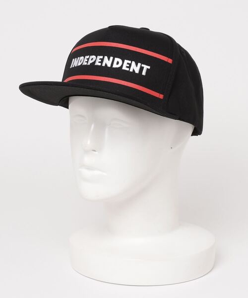 INDEPENDENT(インディペンデント)の「INDEPENDENT / インディペンデント ITC Streak Snapback Mid Profile Hat スナップバック キャップ(キャップ・メンズ・ブラック・FREE)」の3枚目の写真