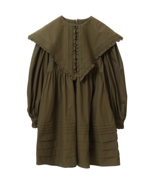 Candy Stripper（キャンディストリッパー）の「CEREMONY BIG COLLAR ドレス（ワンピース・レディース・カーキ/オフホワイト/ブラック・2）」の5枚目の写真