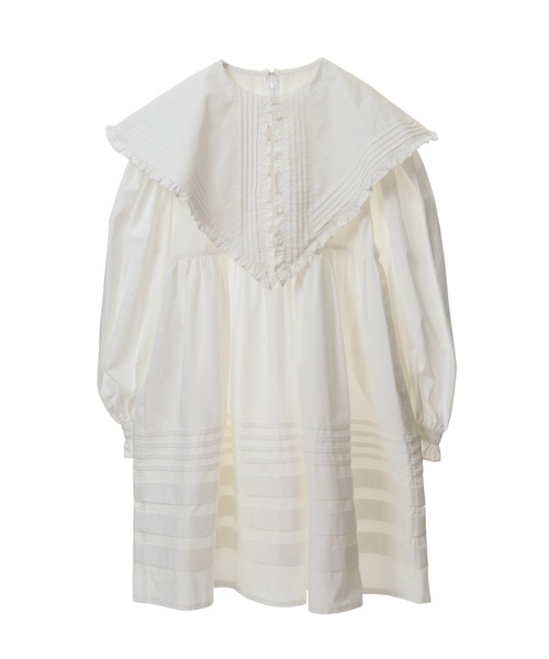 Candy Stripper（キャンディストリッパー）の「CEREMONY BIG COLLAR ドレス（ワンピース・レディース・カーキ/オフホワイト/ブラック・2）」の6枚目の写真