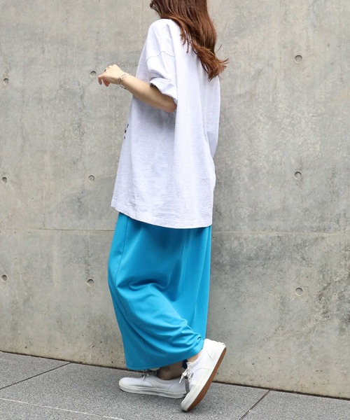 HONEYSUCKLE ROSE（ハニーサックルローズ）の「【HONEYSUCKLE ROSE】フロントスリットスカート（スカート・レディース・ブラック/ダークブラウン/ブルー/グリーン/パープル/レッド/オレンジ・M/L）」の13枚目の写真