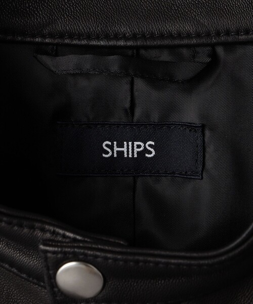 SHIPS（シップス）の「SHIPS: シープレザー シングル ライダースジャケット（ライダースジャケット・メンズ・ブラック・SMALL/MEDIUM/LARGE/X-LARGE）」の15枚目の写真