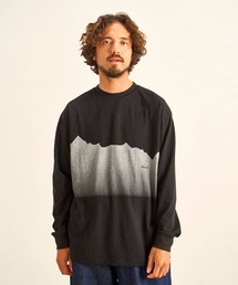 NANGA | ECO HYBRID RIDGE LINE PRINT L/S TEE/エコハイブリッドリッジラインプリントロングスリーブティー(Tシャツ/カットソー)