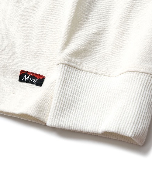 NANGA(ナンガ)の「ECO HYBRID RIDGE LINE PRINT L/S TEE/エコハイブリッドリッジラインプリントロングスリーブティー(Tシャツ/カットソー・メンズ・ホワイト/ブラック・S/M/L/XL)」の12枚目の写真