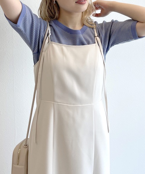 w closet(ダブルクローゼット)の「テレコボーダークルーネックプルオーバー(Tシャツ/カットソー・レディース・ピンク/ブルー系その他/ブラック×ホワイト・FREE)」の21枚目の写真