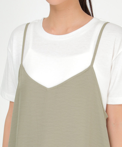 LBC（エルビーシー）の「Ｔシャツセットキャミワンピース（ワンピース・レディース・ライトグレー/ブラック/オリーブ・M/L）」の21枚目の写真