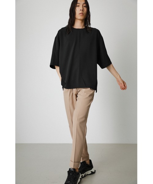 AZUL by moussy（アズールバイマウジー）の「CENTER CREASE TROUSERS/センタークリーストラウザー（その他パンツ・メンズ・ベージュ/ブラック・LARGE/SMALL/MEDIUM）」の5枚目の写真