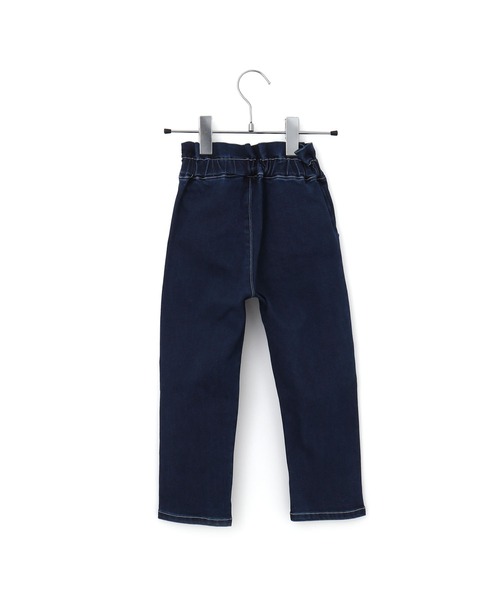 MAKE YOUR DAY（メイクユアデイ）の「ストレッチデニムリボンパンツ■80～140cm（デニムパンツ・キッズ・ネイビー/ブルー・100/120/130/140/110/80/90）」の5枚目の写真