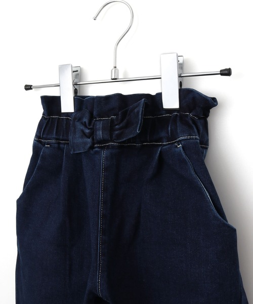 MAKE YOUR DAY（メイクユアデイ）の「ストレッチデニムリボンパンツ■80～140cm（デニムパンツ・キッズ・ネイビー/ブルー・100/120/130/140/110/80/90）」の8枚目の写真