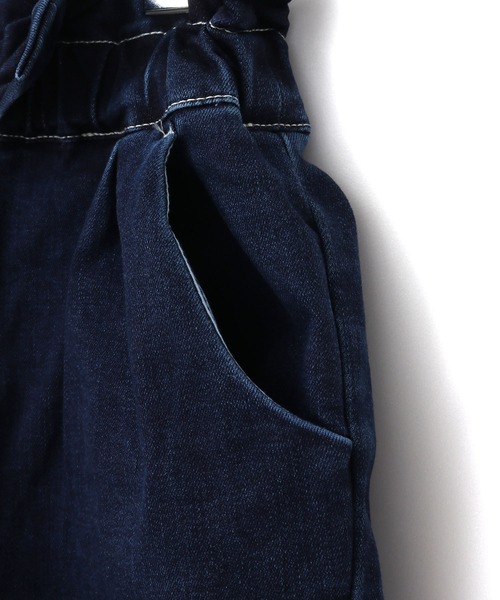 MAKE YOUR DAY（メイクユアデイ）の「ストレッチデニムリボンパンツ■80～140cm（デニムパンツ・キッズ・ネイビー/ブルー・100/120/130/140/110/80/90）」の9枚目の写真