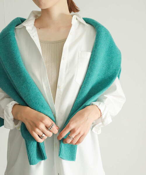 URBAN RESEARCH DOORS（アーバンリサーチドアーズ）の「アイレットテレコタンクトップ（タンクトップ・レディース・ブラック/オフホワイト/レッド/ベージュ系その他・MEDIUM）」の4枚目の写真