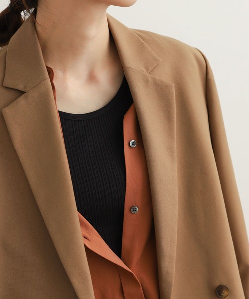 URBAN RESEARCH DOORS（アーバンリサーチドアーズ）の「アイレットテレコタンクトップ（タンクトップ・レディース・ブラック/オフホワイト/レッド/ベージュ系その他・MEDIUM）」の3枚目の写真