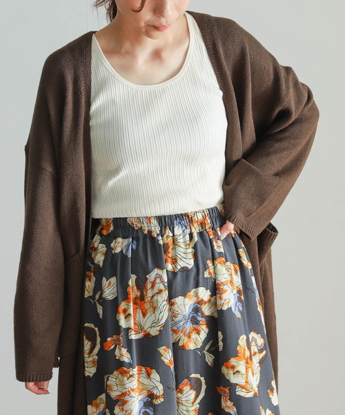 URBAN RESEARCH DOORS（アーバンリサーチドアーズ）の「アイレットテレコタンクトップ（タンクトップ・レディース・ブラック/オフホワイト/レッド/ベージュ系その他・MEDIUM）」の20枚目の写真