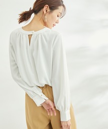 ROPE' PICNIC | 2WAY/とろみ合繊ギャザーブラウス(シャツ/ブラウス)