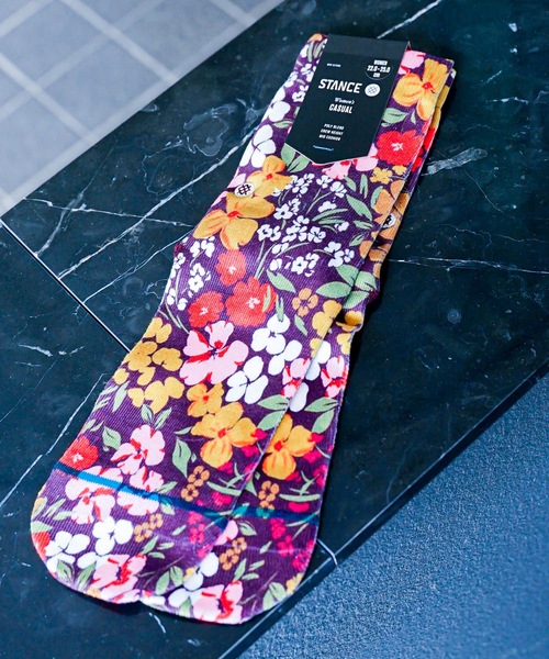 STANCE(スタンス)の「【STANCE/スタンス】DITZ CREW クルーソックス(ソックス/靴下・レディース・バーガンディー・SMALL)」の9枚目の写真