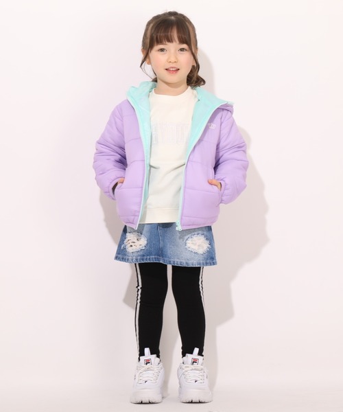 BABYDOLL(ベビードール)の「通販限定 フェイクダウンアウター 7161K(ダウンジャケット/コート・キッズ・ピンク/イエロー×グリーン/パープル/グリーン/ブラック・140cm/150cm/130cm/120cm/110cm/100cm/90cm)」の16枚目の写真