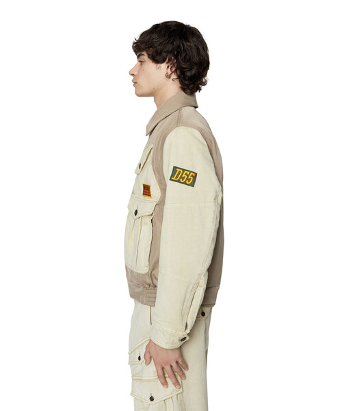 DIESEL（ディーゼル）の「メンズ ウィンタージャケット（ミリタリージャケット・メンズ・ネイビー・MEDIUM/LARGE/SMALL/X-LARGE）」の11枚目の写真