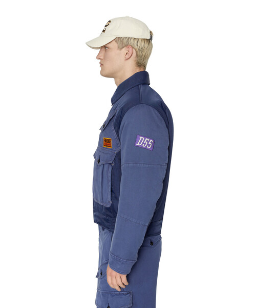 DIESEL（ディーゼル）の「メンズ ウィンタージャケット（ミリタリージャケット・メンズ・ネイビー・MEDIUM/LARGE/SMALL/X-LARGE）」の16枚目の写真