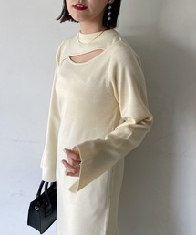 PAGEBOY | スラッシュデザインニットワンピース(ワンピース)