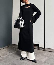PAGEBOY | スラッシュデザインニットワンピース(ワンピース)