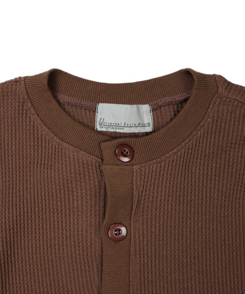 Universal Style Wear(ユニバーサルスタイルウェア)の「Universal Style Wear ビッグ ドルマン ワッフル クルー カーディガン(カーディガン/ボレロ・メンズ・ブラック/杢グレー/オフホワイト/ブラウン・X-LARGE/LARGE/MEDIUM)」の21枚目の写真