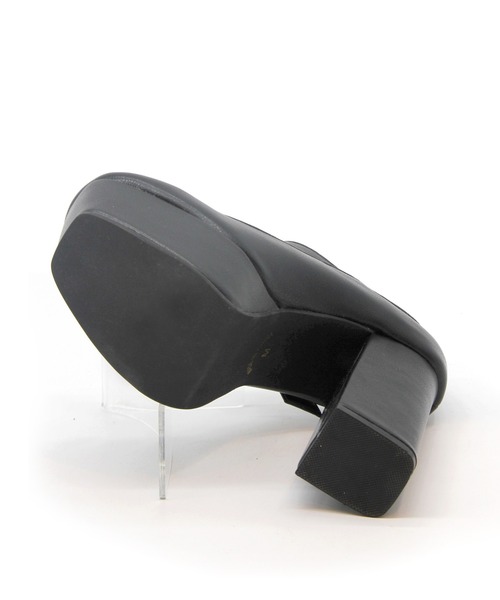 Sugar Sugar（シュガーシュガー）の「【SUGAR SUGAR シュガーシュガー】ソフトスクエアチャンキーヒールストラップパンプス（パンプス・レディース・ブラック/グレー系その他/ダークブラウン・S/M/L/LL）」の4枚目の写真