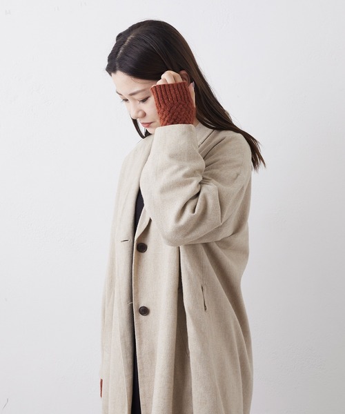 BIRTHDAY BAR（バースデイバー）の「アームウォーマー バスケットウィーブ  アルパカ（アームカバー・レディース・ベージュ/グレー/ブラウン・フリー）」の16枚目の写真