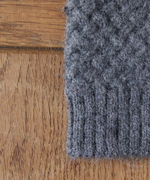 BIRTHDAY BAR（バースデイバー）の「アームウォーマー バスケットウィーブ  アルパカ（アームカバー・レディース・ベージュ/グレー/ブラウン・フリー）」の12枚目の写真