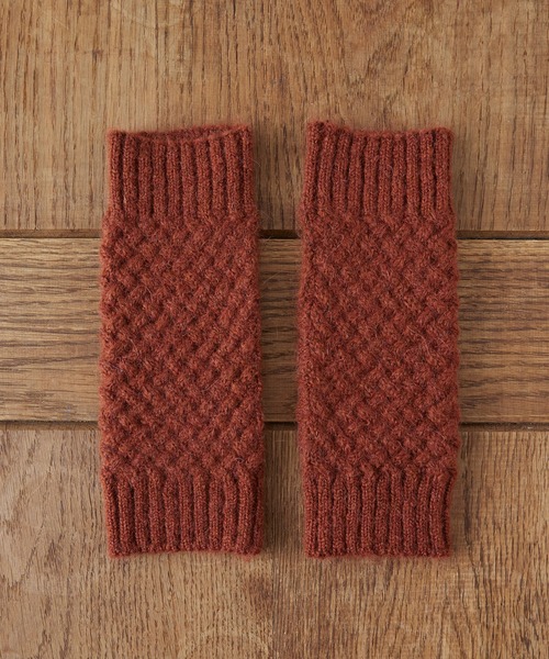 BIRTHDAY BAR（バースデイバー）の「アームウォーマー バスケットウィーブ  アルパカ（アームカバー・レディース・ベージュ/グレー/ブラウン・フリー）」の20枚目の写真