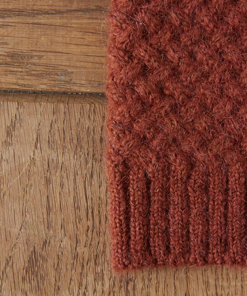 BIRTHDAY BAR（バースデイバー）の「アームウォーマー バスケットウィーブ  アルパカ（アームカバー・レディース・ベージュ/グレー/ブラウン・フリー）」の21枚目の写真