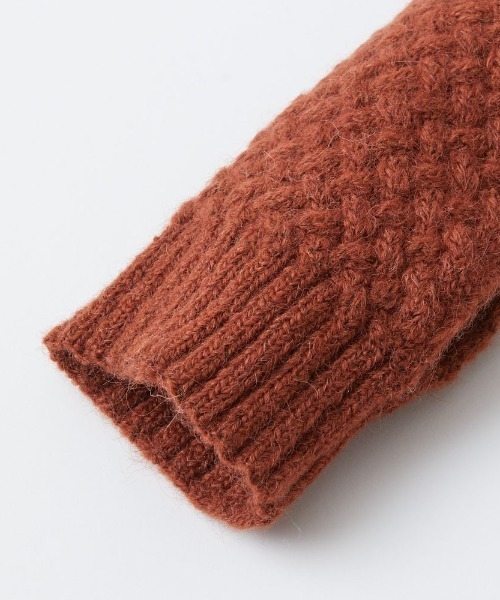 BIRTHDAY BAR（バースデイバー）の「アームウォーマー バスケットウィーブ  アルパカ（アームカバー・レディース・ベージュ/グレー/ブラウン・フリー）」の22枚目の写真