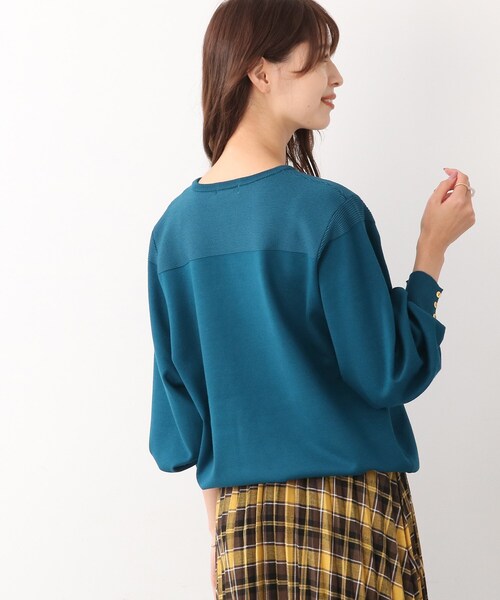 DRESKIP(ドレスキップ)の「◆袖ボタンガーター切り替えニット(ニット/セーター・レディース・ブルー/ブラック系2/ベージュ系その他2/マスタード・02/03/04)」の20枚目の写真