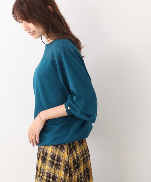 DRESKIP(ドレスキップ)の「◆袖ボタンガーター切り替えニット(ニット/セーター・レディース・ブルー/ブラック系2/ベージュ系その他2/マスタード・02/03/04)」の21枚目の写真