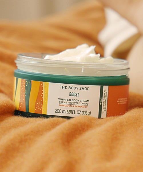 THE BODY SHOP（ザ・ボディショップ）の「ウェルネス ホイップドボディクリーム MA&BE 200mL（香り：マンダリン& ベルガモット）（ボディケア/ボディクリーム・レディース・その他・FREE）」の3枚目の写真