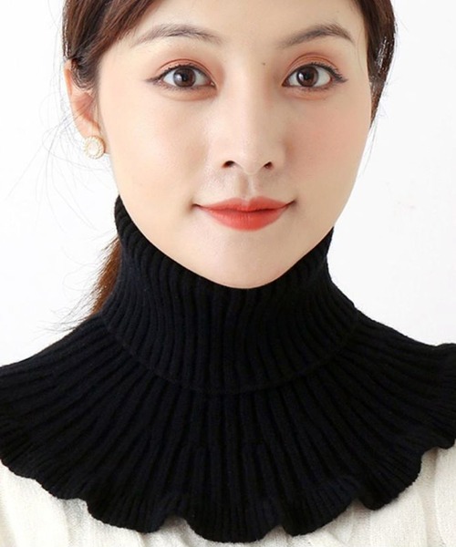 Felt-Maglietta（フェルトマリエッタ）の「付け襟タートルネックニットカラー（付け襟・レディース・キャメル/ピンク/パープル/ベージュ/グレー/ブラック/イエロー/ホワイト/レッド/ワイン・FREE）」の18枚目の写真