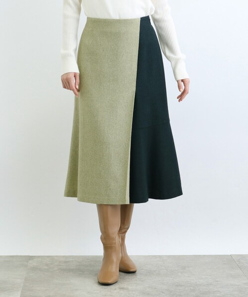 INDIVI（インディヴィ）の「◆【ツィード/ウール混】マーメードスカート（スカート・レディース・グレー系その他4/ブラウン系4/ライトグリーン系/ピンク系8・40/38/36/03/05/12/15 /13/19）」の3枚目の写真