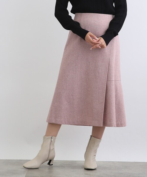 INDIVI（インディヴィ）の「◆【ツィード/ウール混】マーメードスカート（スカート・レディース・グレー系その他4/ブラウン系4/ライトグリーン系/ピンク系8・40/38/36/03/05/12/15 /13/19）」の4枚目の写真