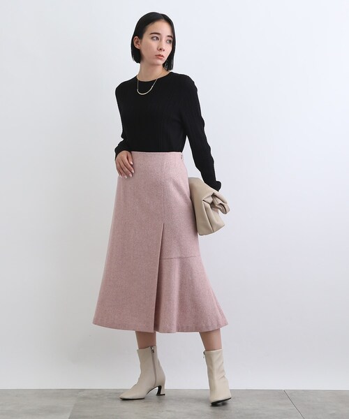 INDIVI（インディヴィ）の「◆【ツィード/ウール混】マーメードスカート（スカート・レディース・グレー系その他4/ブラウン系4/ライトグリーン系/ピンク系8・40/38/36/03/05/12/15 /13/19）」の7枚目の写真