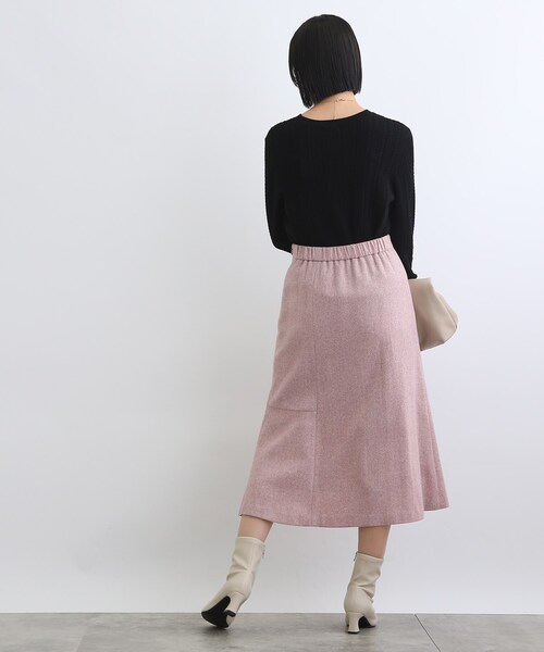 INDIVI（インディヴィ）の「◆【ツィード/ウール混】マーメードスカート（スカート・レディース・グレー系その他4/ブラウン系4/ライトグリーン系/ピンク系8・40/38/36/03/05/12/15 /13/19）」の16枚目の写真