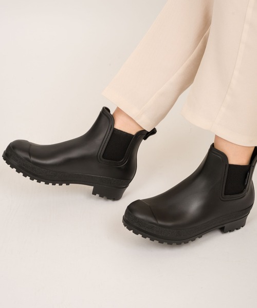 PATERNAZZI（パテルナッツィ）の「【PATERNAZZI/パテルナッツィ】イタリア製ショートレインブーツ サイドゴア（レインシューズ・レディース・ネイビー/ブラック/ダークグリーン/ダークブラウン/ダークグレー・36/37/38/39）」の20枚目の写真