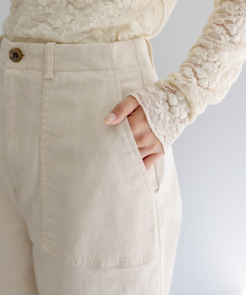 PUAL CE CIN（ピュアルセシン）の「JAPAN MADEベイカーコクーンパンツ（その他パンツ・レディース・ナチュラル/カーキ・FREE）」の7枚目の写真