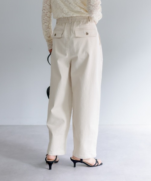 PUAL CE CIN（ピュアルセシン）の「JAPAN MADEベイカーコクーンパンツ（その他パンツ・レディース・ナチュラル/カーキ・FREE）」の15枚目の写真