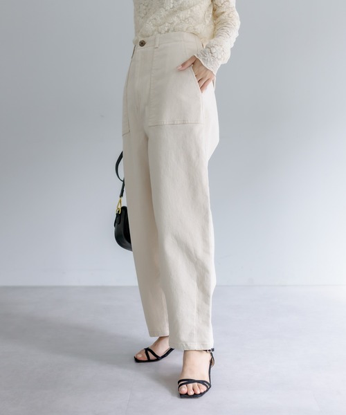 PUAL CE CIN（ピュアルセシン）の「JAPAN MADEベイカーコクーンパンツ（その他パンツ・レディース・ナチュラル/カーキ・FREE）」の14枚目の写真