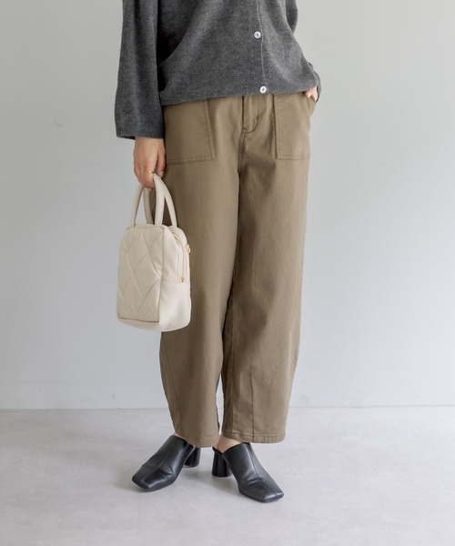 PUAL CE CIN（ピュアルセシン）の「JAPAN MADEベイカーコクーンパンツ（その他パンツ・レディース・ナチュラル/カーキ・FREE）」の22枚目の写真