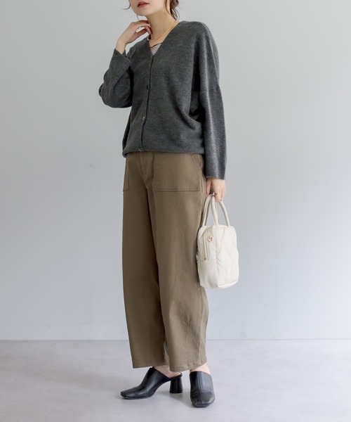 PUAL CE CIN（ピュアルセシン）の「JAPAN MADEベイカーコクーンパンツ（その他パンツ・レディース・ナチュラル/カーキ・FREE）」の11枚目の写真