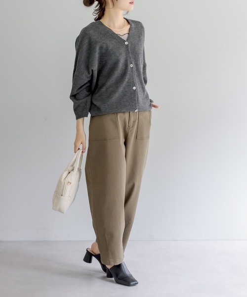 PUAL CE CIN（ピュアルセシン）の「JAPAN MADEベイカーコクーンパンツ（その他パンツ・レディース・ナチュラル/カーキ・FREE）」の12枚目の写真